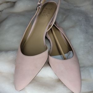 New Naturalizer Banks Blush Suede Sling Bank 1.5'' Heels